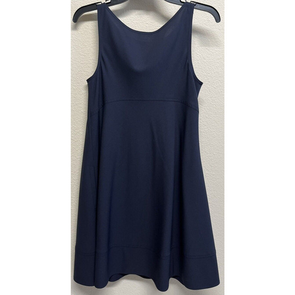 Theory Dacey W Women's Wool Blend Tent Dress Size 8 Pockets Charcoal Black - Picture 4 of 11